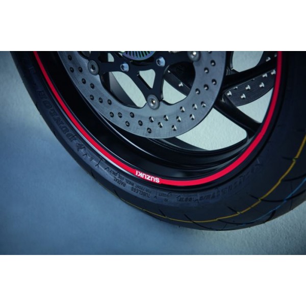 Suzuki Suzuki GSX-S1000 Wheel Decal out Red solid (Single Wheel)